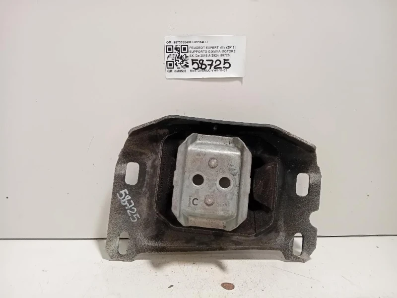 Supporto Gomma Motore SX 9673768480 Peugeot Expert III 2016