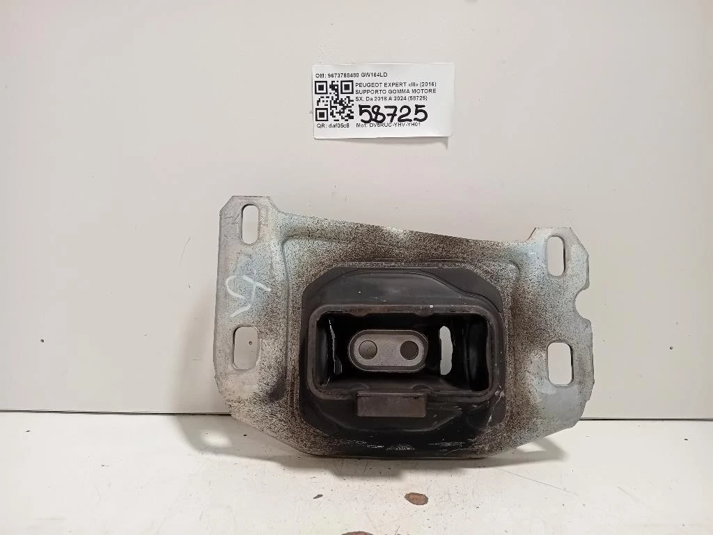 Supporto Gomma Motore SX 9673768480 Peugeot Expert III 2016