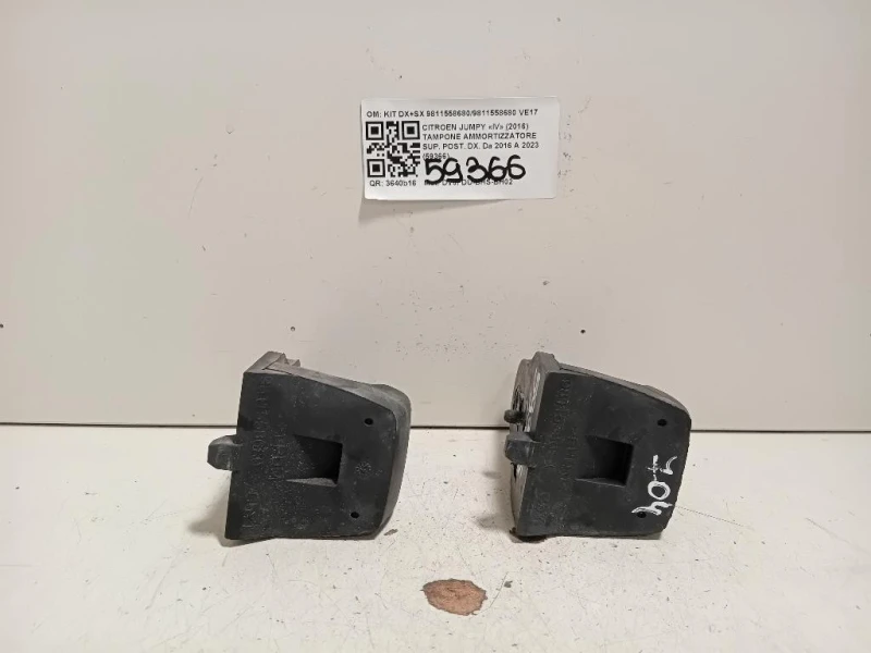 Tampone Ammortizzatore SUP POST DX KIT DX+SX 98115586809811558680 Citroen Jumpy IV 2016