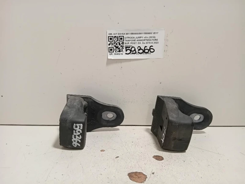 Tampone Ammortizzatore SUP POST DX KIT DX+SX 98115586809811558680 Citroen Jumpy IV 2016