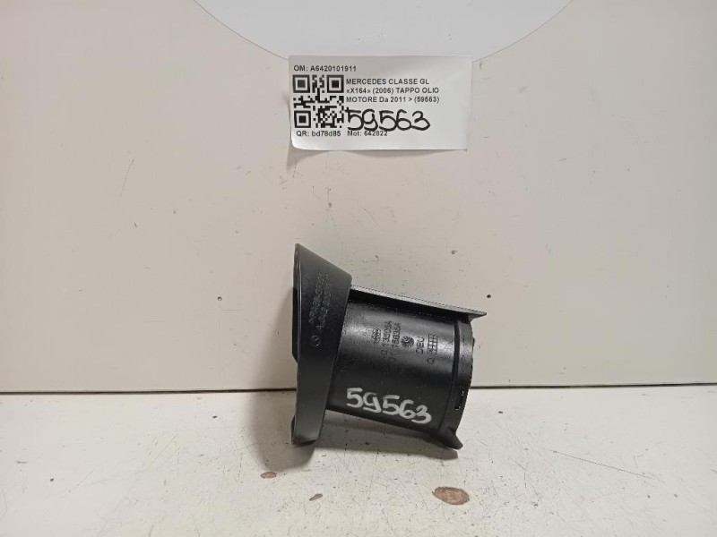 Tappo OLIO Motore A6420101911 Mercedes Classe GL X164 2006