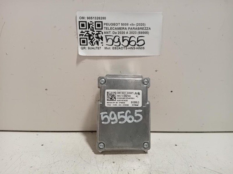 Telecamera Parabrezza ANT 9851326280 Peugeot 5008 II 2020
