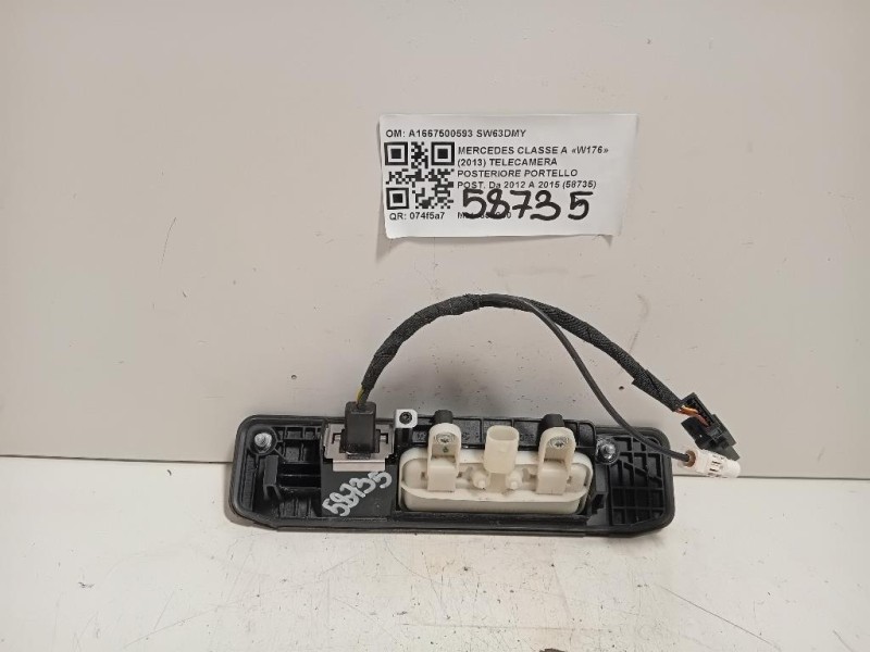 Telecamera Posteriore Portello POST A1667500593 Mercedes Classe A W176 2013