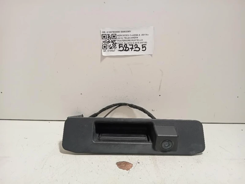Telecamera Posteriore Portello POST A1667500593 Mercedes Classe A W176 2013