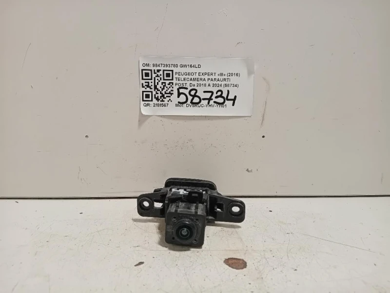 Telecamera Posteriore Portello POST 9847393780 Peugeot Expert III 2016