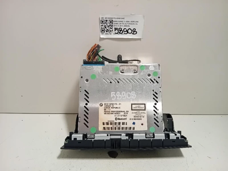 Unità Autoradio 65129258170 Bmw Serie 3 E90 Berlina 2005