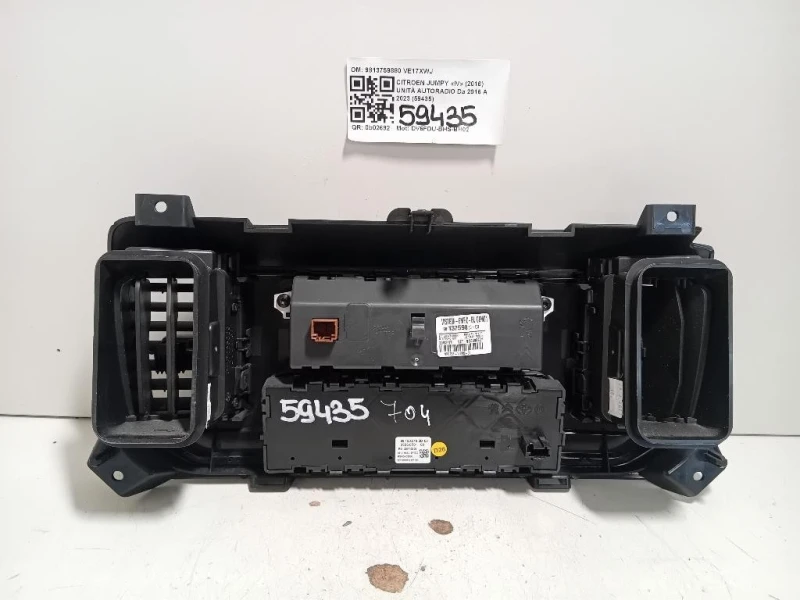 Unità Autoradio 9813759880 Citroen Jumpy IV 2016