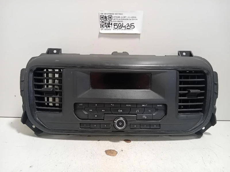Unità Autoradio 9813759880 Citroen Jumpy IV 2016