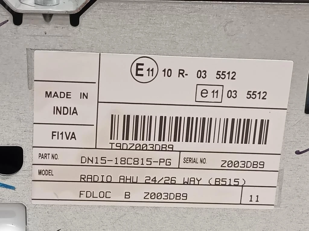 Unità Autoradio DN15-18C815-PG Ford Ecosport 2013
