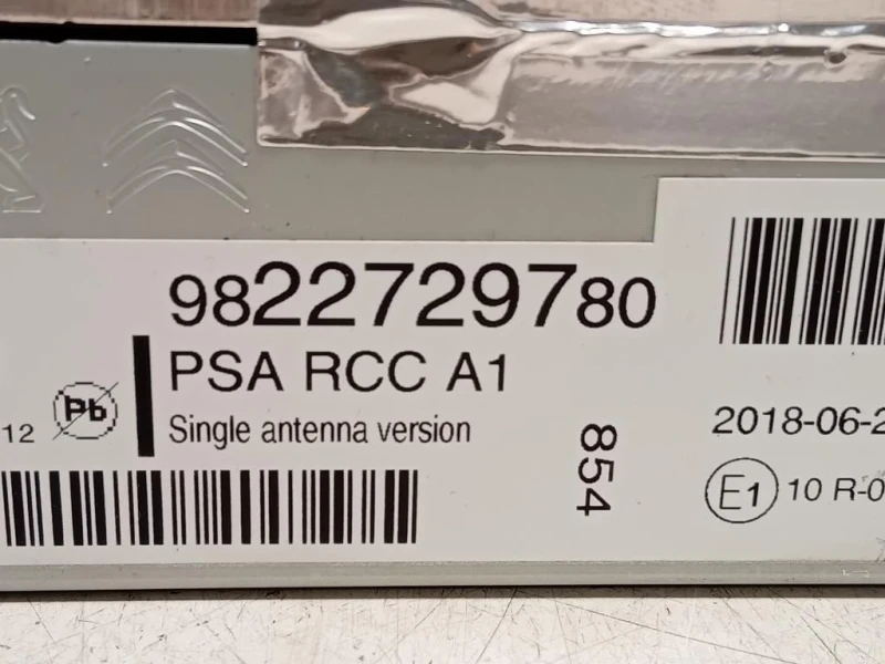 Unità Autoradio 9822729780 Peugeot 208 I 2015