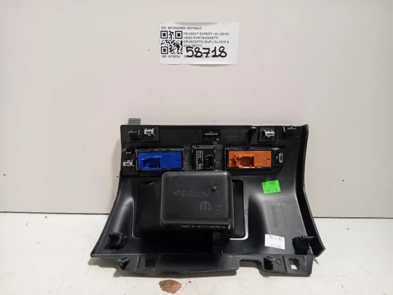 VANO Portaoggetti Cruscotto SUP 9810043980 Peugeot Expert III 2016