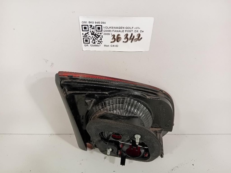 Fanale POST DX 5K0 945 094 Volkswagen GOLF VI 2009
