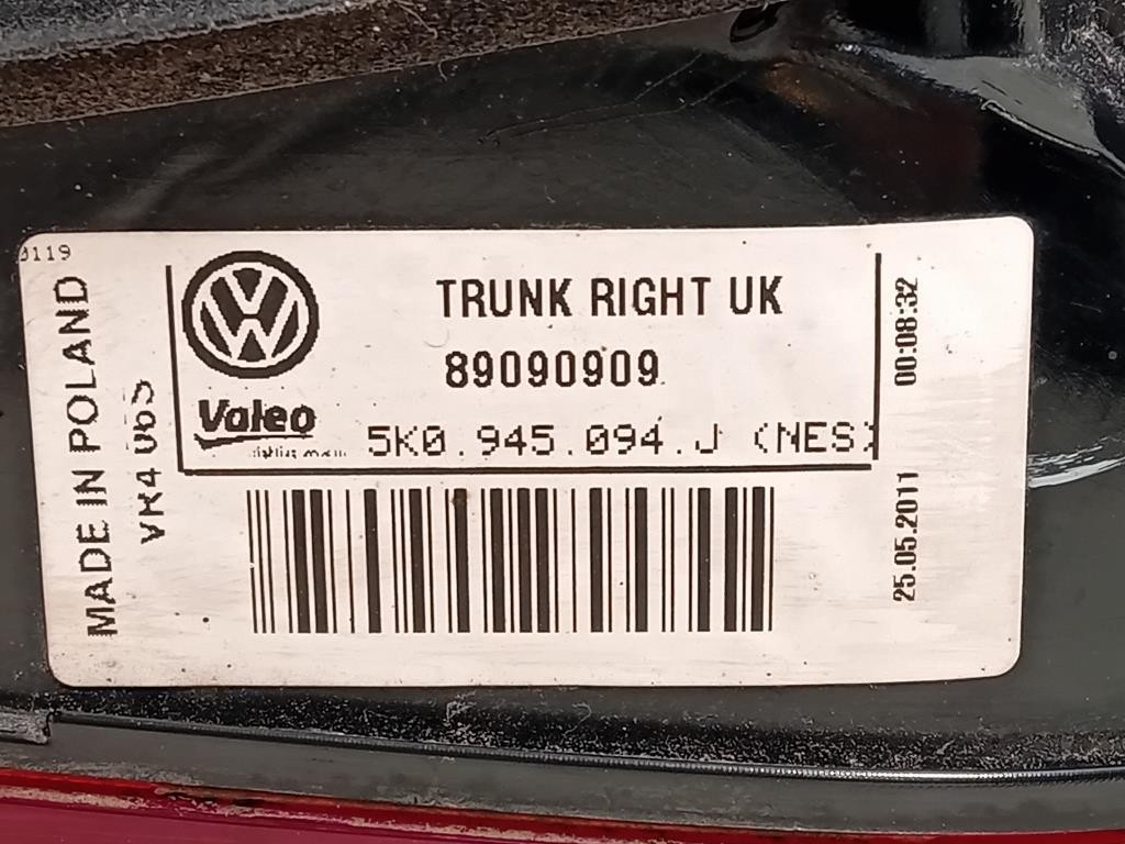 Fanale POST DX 5K0 945 094 J Volkswagen GOLF VI 2009