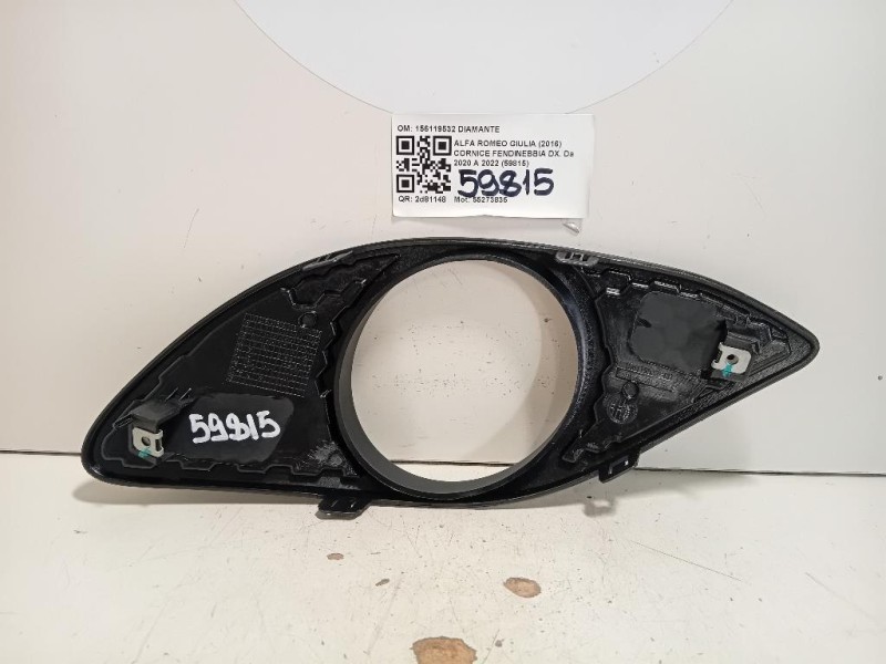 Cornice Fendinebbia DX 156119532 Alfa Romeo Giulia 2016