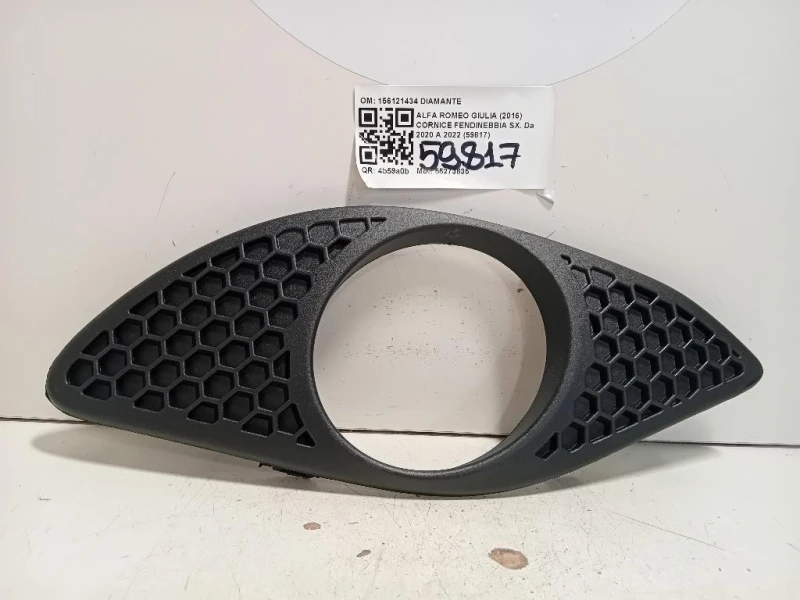Cornice Fendinebbia SX 156121434 Alfa Romeo Giulia 2016