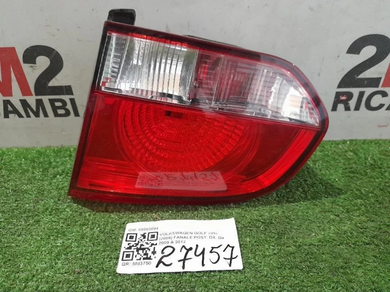 Fanale POST DX 89090894 Volkswagen GOLF VI 2009