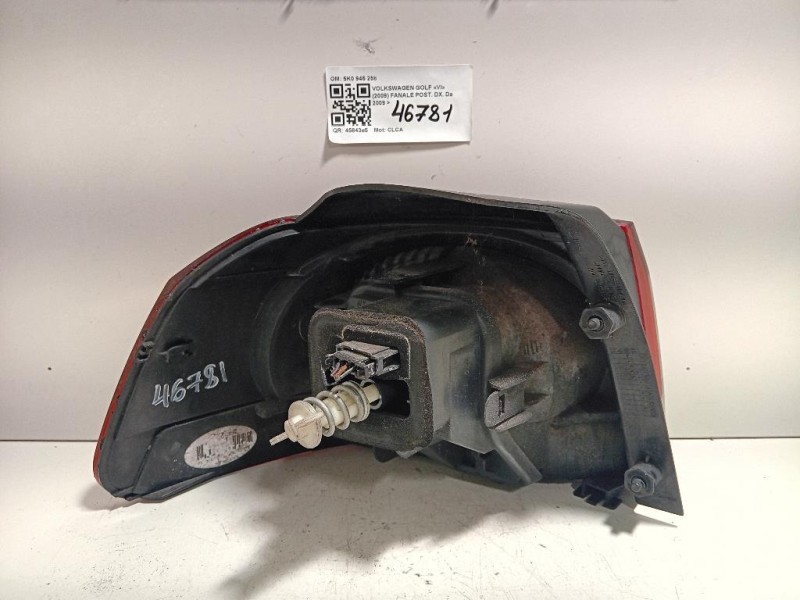 Fanale POST DX 5K0 945 258 Volkswagen GOLF VI 2009