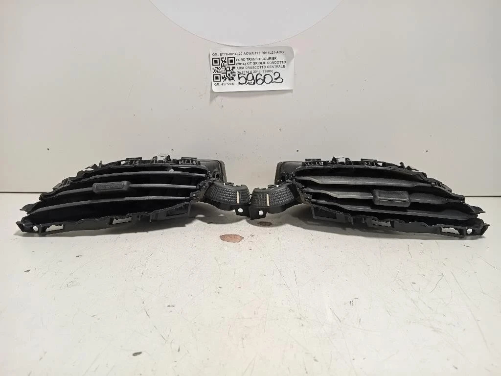 KIT Griglie Condotto ARIA Cruscotto Centrale ET76-R014L20-ACWET76-R014L21-ACG Ford Transit Courier 2014