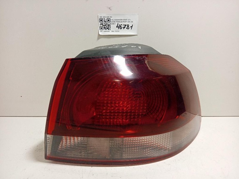 Fanale POST DX 5K0 945 258 Volkswagen GOLF VI 2009