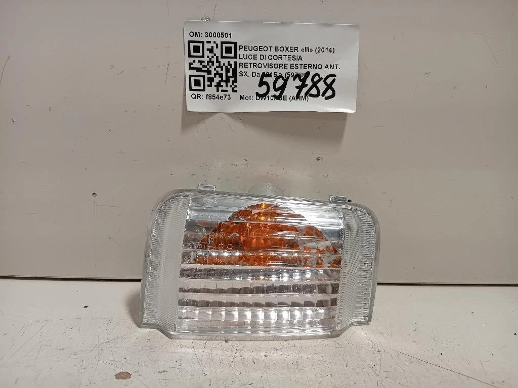 LUCE DI Cortesia Retrovisore Esterno ANT SX 3000501 Peugeot Boxer III 2014