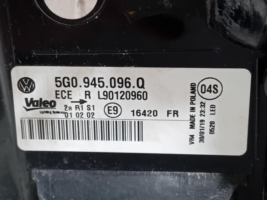 Fanale POST DX 5G0945096Q Volkswagen GOLF VII 2013