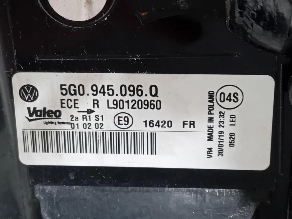 Fanale POST DX 5G0945096Q Volkswagen GOLF VII 2013