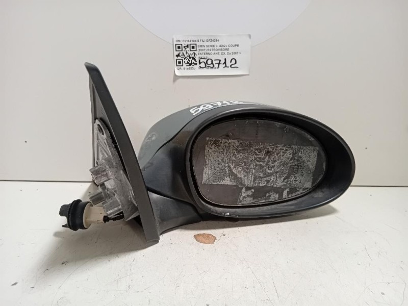 Retrovisore Esterno ANT DX F0143104 5 FILI Bmw Serie 3 E92 Coupe 2007