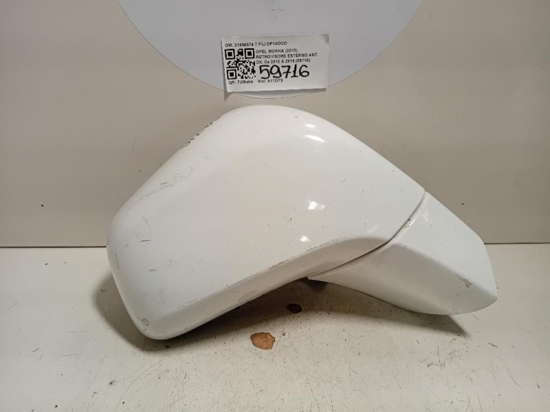 Retrovisore Esterno ANT DX 21996874 7 FILI Opel Mokka 2013
