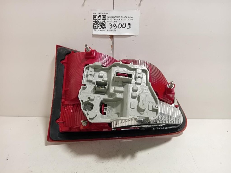 Fanale POST DX 7N0945094L Volkswagen Sharan IV 2010