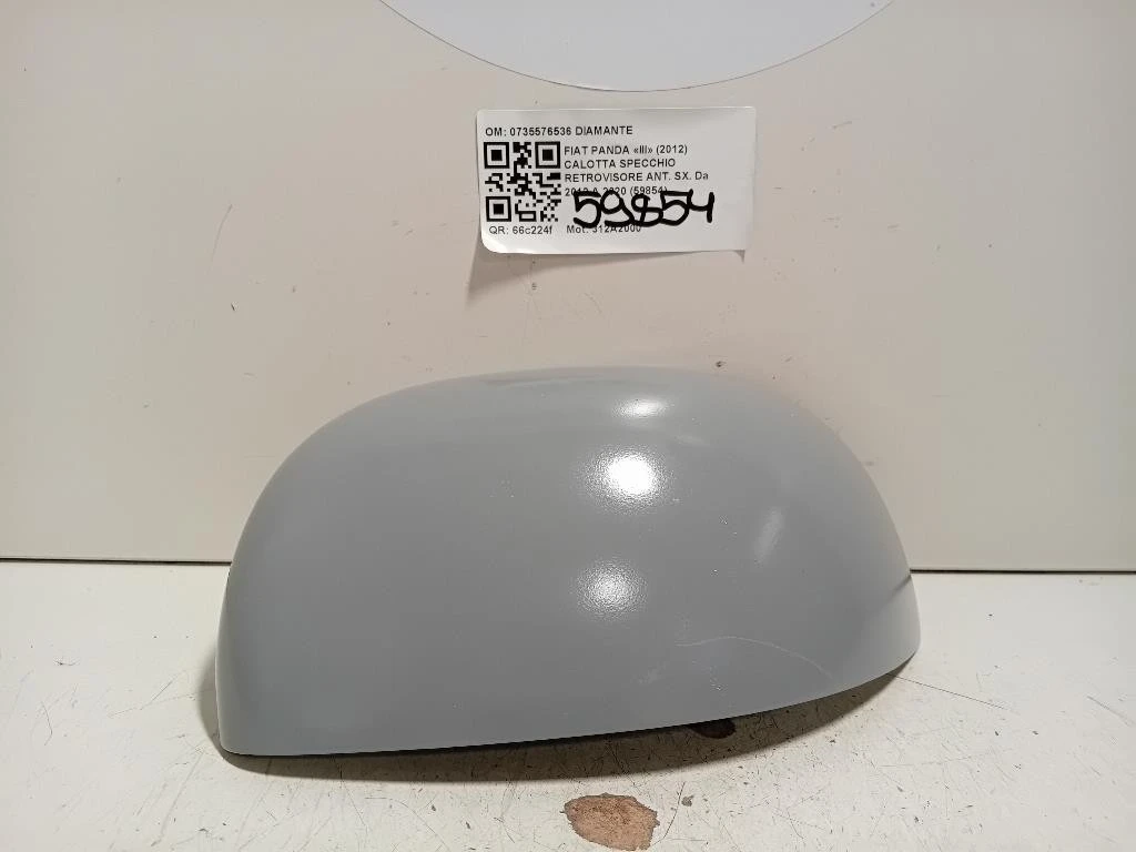 Calotta Specchio Retrovisore ANT SX 0735576536 Fiat Panda III 2012