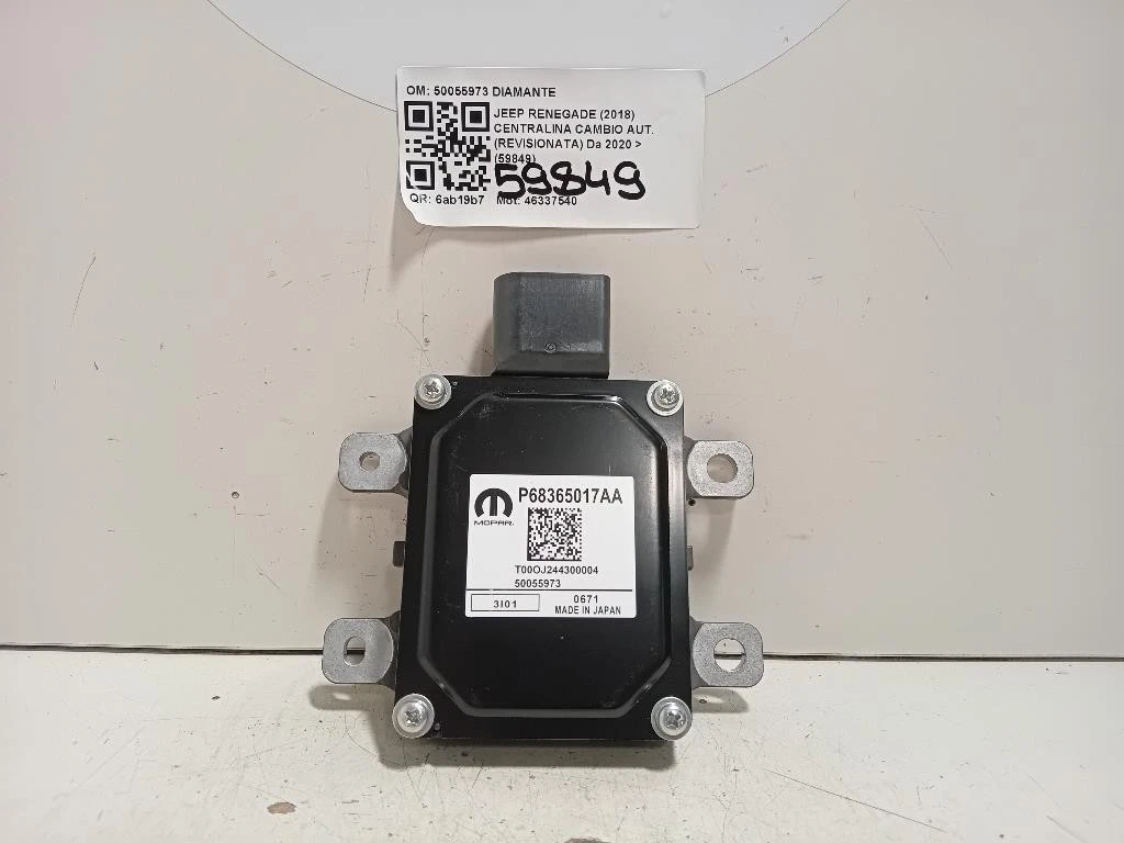 Centralina Cambio Autrevisionata 50055973 Jeep Renegade 2018