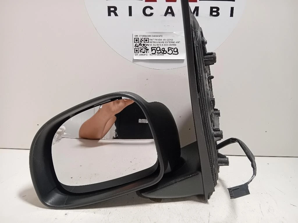 Retrovisore Esterno ANT SX 0735594385 5 FILI Fiat Panda III 2012