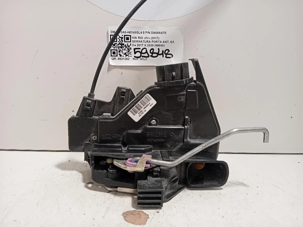 Serratura Porta ANT SX 813A0-H8240GL4 5 PIN Kia RIO IV 2017