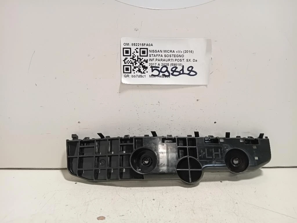 Staffa Sostegno Infparaurti POST SX 852215FA0A Nissan Micra V 2016