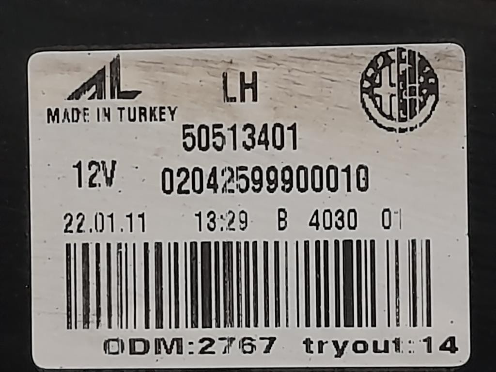 Fanale POST SX 20700107 Alfa Romeo Giulietta 2010