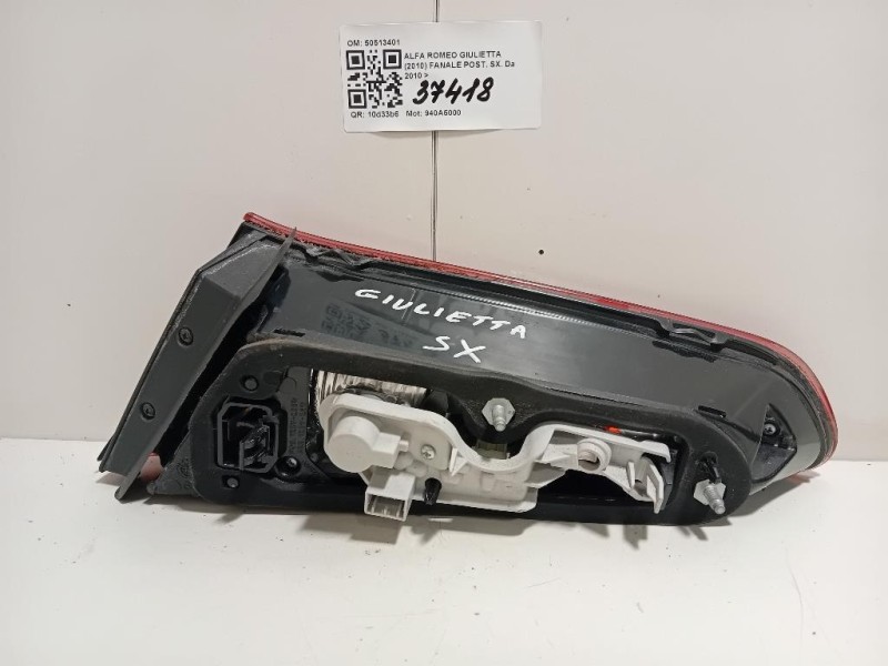 Fanale POST SX 50513401 Alfa Romeo Giulietta 2010