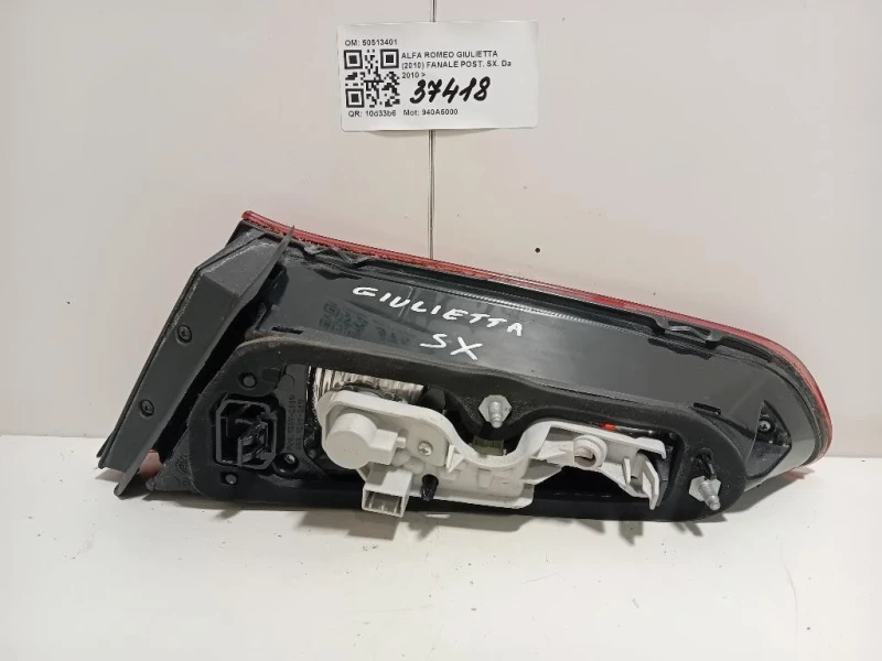 Fanale POST SX 50513401 Alfa Romeo Giulietta 2010