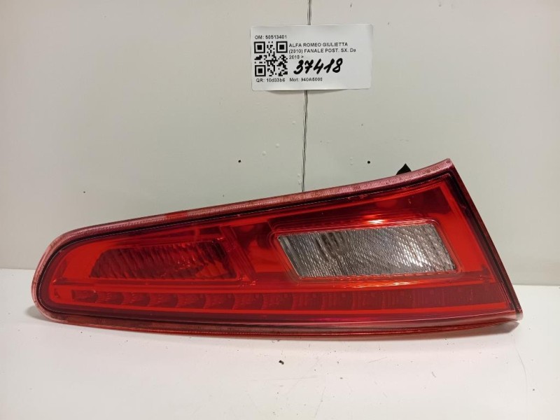 Fanale POST SX 50513401 Alfa Romeo Giulietta 2010