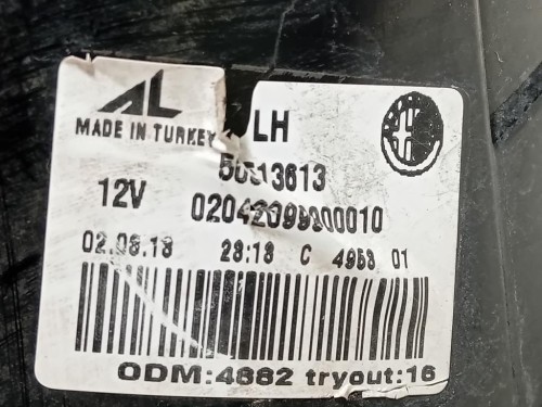 Fanale POST SX 50513613 Alfa Romeo Giulietta 2010