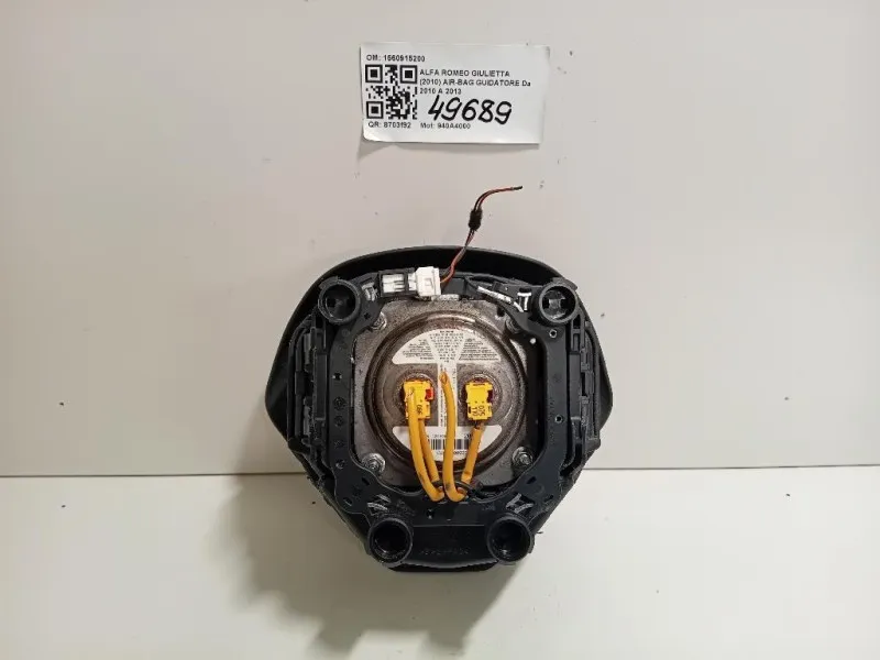 Air-bag Guidatore 1560915200 Alfa Romeo Giulietta 2010