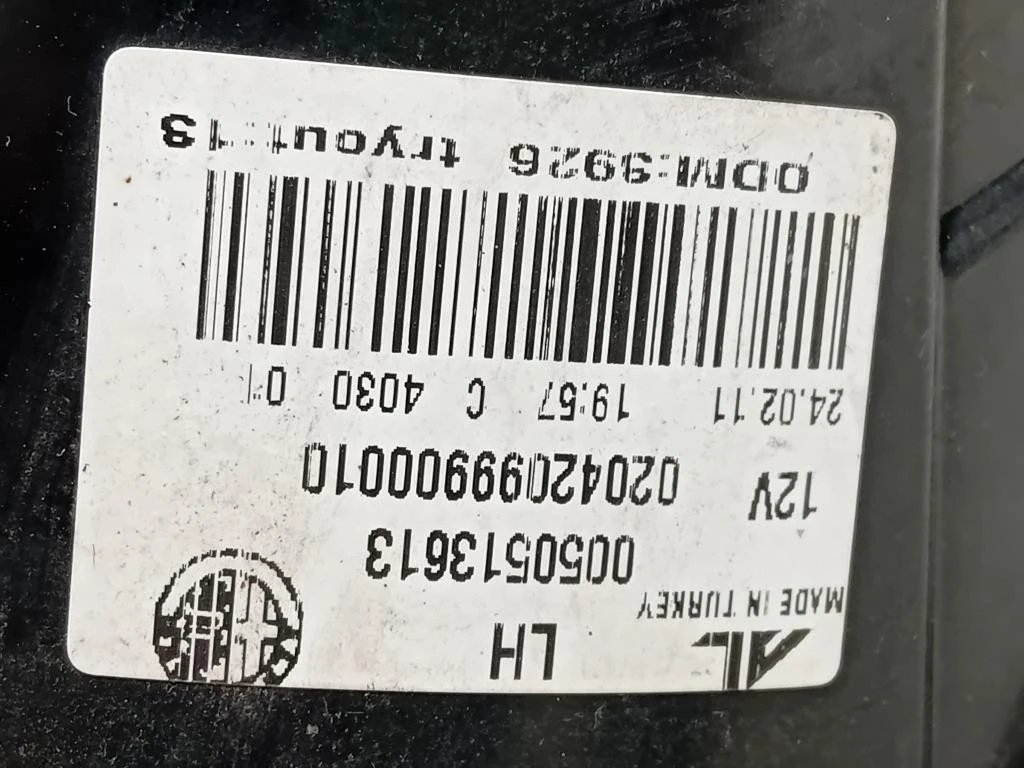 Fanale POST SX 0050513613 Alfa Romeo Giulietta 2010