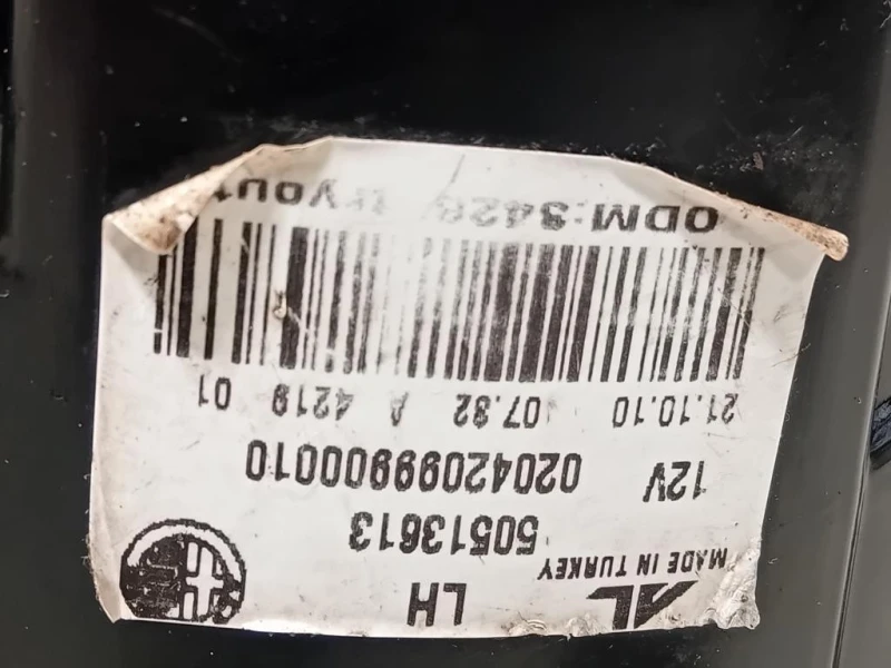 Fanale POST SX 50513613 Alfa Romeo Giulietta 2010