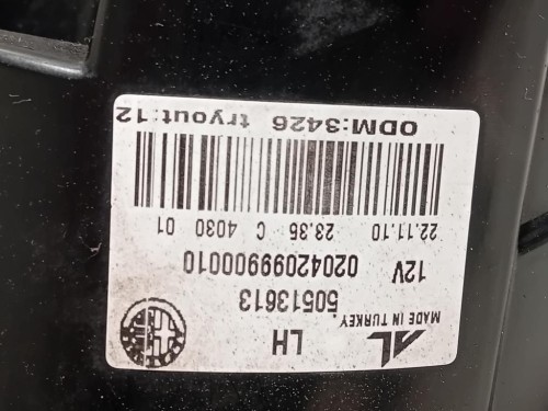 Fanale POST SX 50513613 Alfa Romeo Giulietta 2010