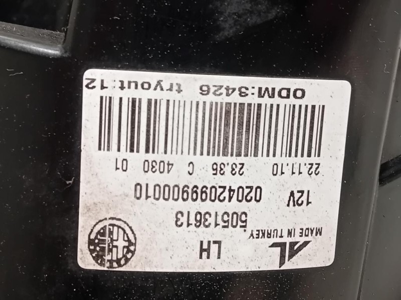 Fanale POST SX 50513613 Alfa Romeo Giulietta 2010