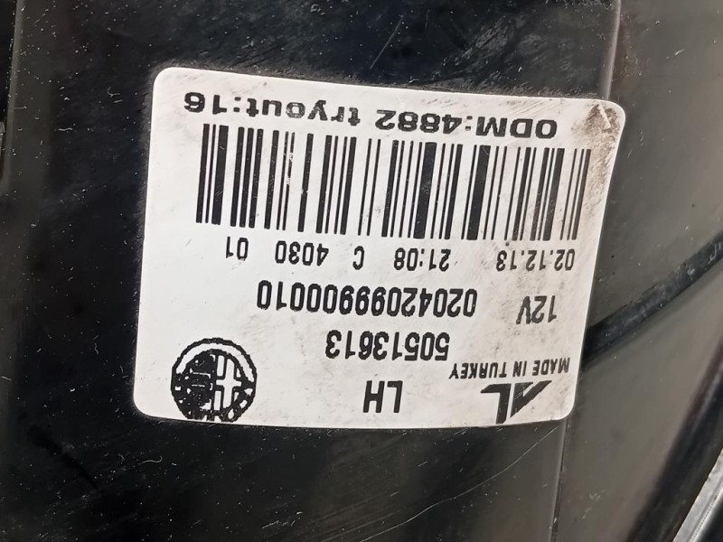 Fanale POST SX 50513613 Alfa Romeo Giulietta 2013