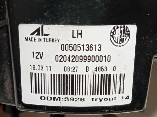 Fanale POST SX 02042099900010 Alfa Romeo Giulietta 2013