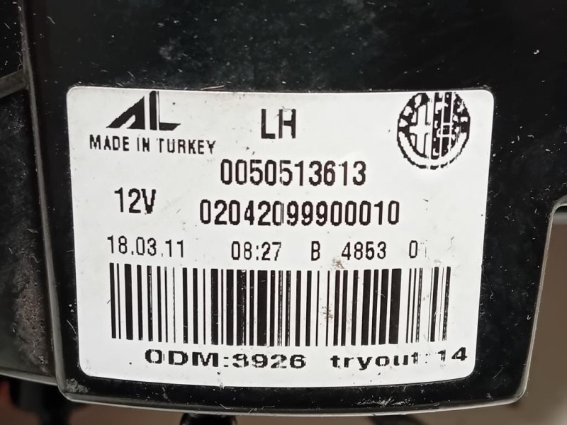 Fanale POST SX 02042099900010 Alfa Romeo Giulietta 2013