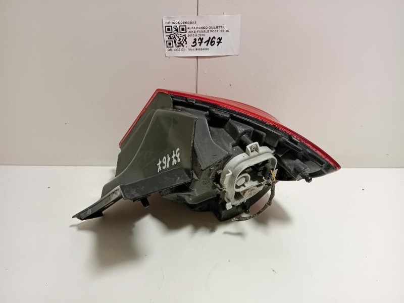 Fanale POST SX 02042099900010 Alfa Romeo Giulietta 2013