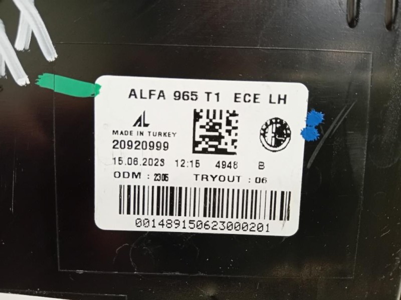 Fanale POST SX 20920999FANALE POST SX Alfa Romeo Tonale 2022