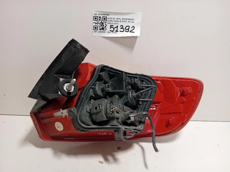 Fanale POST SX 8P4945095E Audi A3 8PA Sportback 2008